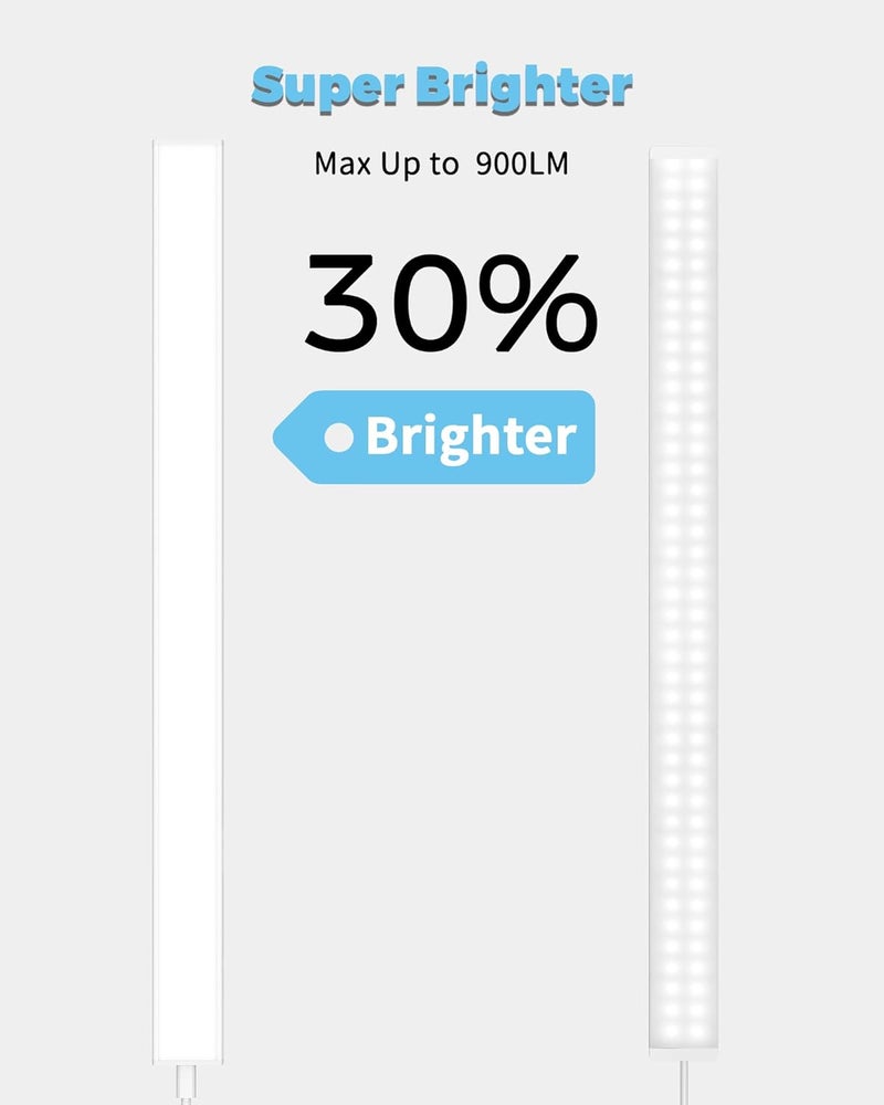 ASOCO Plug-in Under Cabinet Lighting, 24Inch LED Workbench Lights with Super Brighten 900Lumen and Dimmable 6000K Cool White, Memory Function Desk Lamp for Kitchen Sink/Desk/Workbench - Image 2